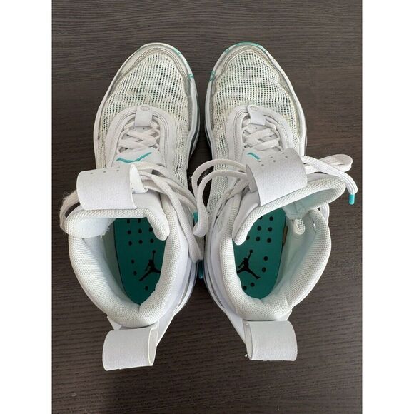 Air Jordan 36 x Guo Ailun Mid White Hyper Jade - DQ4461-130 Size 5 Y Boys Kids - Picture 5 of 8